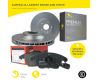 Front European Brake Pads with Sensor and 300mm Disc Rotors set