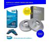 Dimpled Slotted Rear Disc Rotor + Bendix Brake Pad