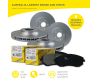 Front and Rear Brake Pads and Rotors Set for Ford FALCON EF EL ABS XR6 XR8 94-98