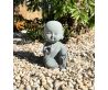 Japanese Garden Granite Stone Kong Fu Monk Statue 2