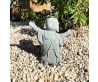 Japanese Garden Granite Stone Kong Fu Monk Statue 4