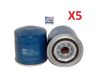 5x WESFIL OIL FILTERs for Ford FALCON 2002-2016 TERRITORY 2005-2016 WZ516