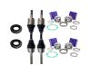 CV Joint Axle Drive Shafts + Front Wheel Bearings for Isuzu D-Max TFS85 MU-X UC