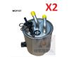 2x Wesfil Fuel Filters WCF157
