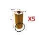5 x Wesfil Oil Filters WCO39