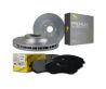 Rear Brake Pads and Rotors Set for Volkswagen GOLF III 1.8 1.9 91-97