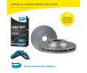 Rear Disc Rotors and Brake Pads for Toyota Hiace GDH300 2.8L 02/2019-08/2022