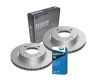 Front Disc Rotors and Bendix Brake Pad set for Mitsubitshi Mirage LA LB 2013-2021