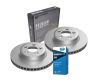 Front Rotors and Bendix Brake Pads Set for Ford FALCON FG XR6 TURBO XR8 08-