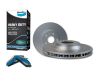 Front Bendix HD Brake Pads and Disc Rotors SET for Mazda 3 BK MPS 2006-2009