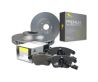 Rear European Brake Pads and Disc Rotors Set for BMW 330ci 330D E46 2003-2007