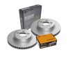 Front Brake Pads and 322mm Disc Rotors Set for Ford FALCON BA PBR upgraded