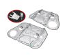 FRONT Pair LH+RH Electric Door Window Regulator W Panel For Hyundai I30 FD 07~12
