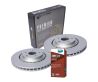 Front Bendix Brake Pads and Rotors Set for Toyota KLUGER GSU40 GSU45 07-14