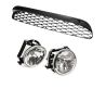 Pair Fog Light Lamp + Lower Bumper Mesh Grille Set for Falcon BF XR6 XR8
