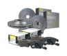Front and Rear Brake Pads with Sensors and Disc Rotors set for Audi Q7 4M 16-22