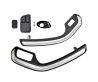 Set 4 Inner Door Trim Handle Pull Grab + Switch For Ford Falcon BF 05~11 Ute