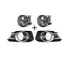 Pair Fog Light Lamp + Cover Surround Bezel Chrome for Ford Falcon FG s2 XR6 XR8