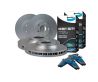 Full Set F+R Brake Rotors HD Bendix Pads for Ford Transit VM FWD only 10mm studs