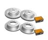 Front and Rear Brake Pads and Disc Rotors Full Set for Prado 150 KDJ GRJ GDJ