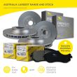 Full Set Front and Rear Brake Pads Disc Rotors for Mitsubishi Pajero NM NP 00-06