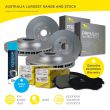 Front and Rear Brake Pads + Rotors Full Set 300mm Front Discs for Holden Cruze