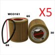 5 x Wesfil Oil Filters WCO161 5 x Wesfil Oil Filters WCO161