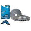 Front Bendix Brake Pads and Disc Rotors Set for Lexus IS250 2.5L 2006-2013