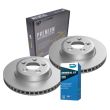 Front Rotors and Bendix Brake Pads Set for Ford FALCON FG XR6 TURBO XR8 08-