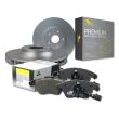 Front European Brake Pads with Sensor and Disc Rotors set for BMW 120i E88 08-15