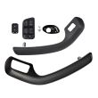 Set 4 Front Inner Door Trim Handle Pull Grab + Switch Ford Falcon BA 02~05 Sedan
