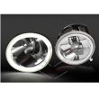 Pair LH+RH Fog Lights Spot Lamps (Halo LED) For Ford Falcon BA BF XR6 XR8 02-08