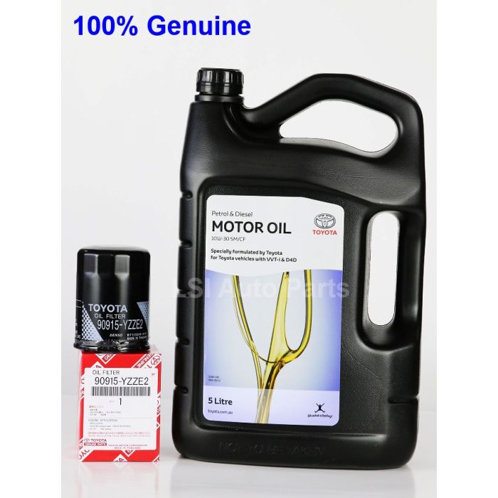 Toyota Genuine Oil Filter + Toyota Genuine Oil