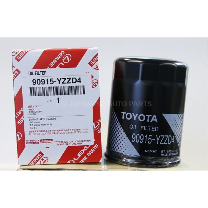 1 X Genuine Toyota Filter 90915-YZZD4 for Hilux Landcruiser and Prado V6 V8