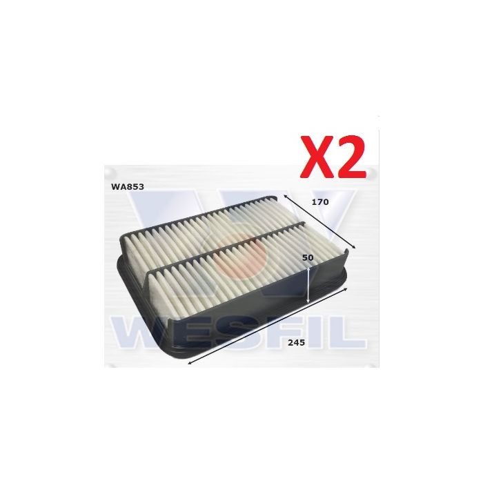 2x Wesfil Air Filters  WA853