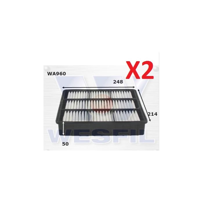2x Wesfil Air Filters  WA960