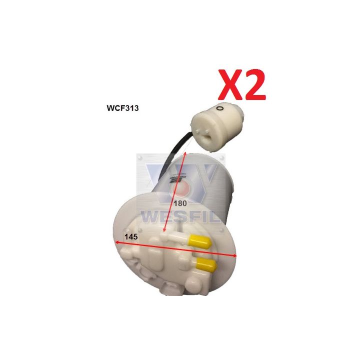 2x Wesfil Fuel Filters  WCF313