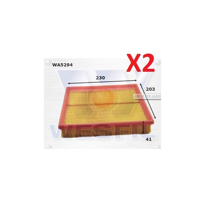 2x Wesfil Air Filters  WA5294