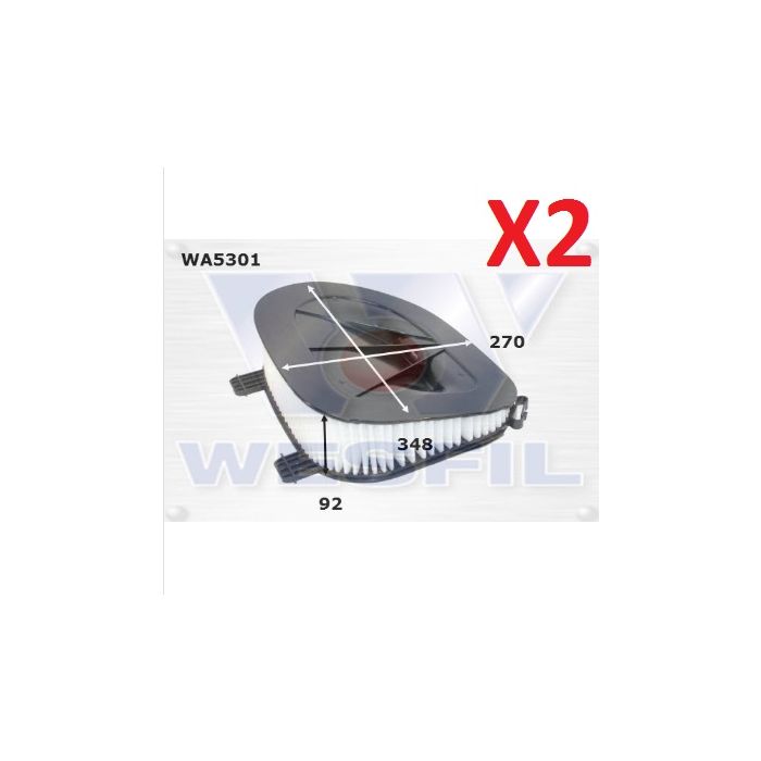 2x Wesfil Air Filters  WA5301