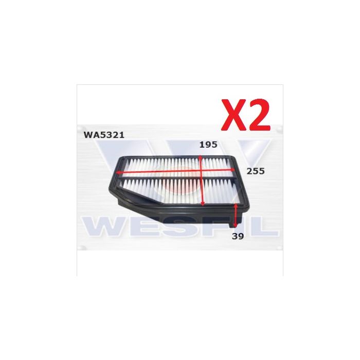 2x Wesfil Air Filters  WA5321