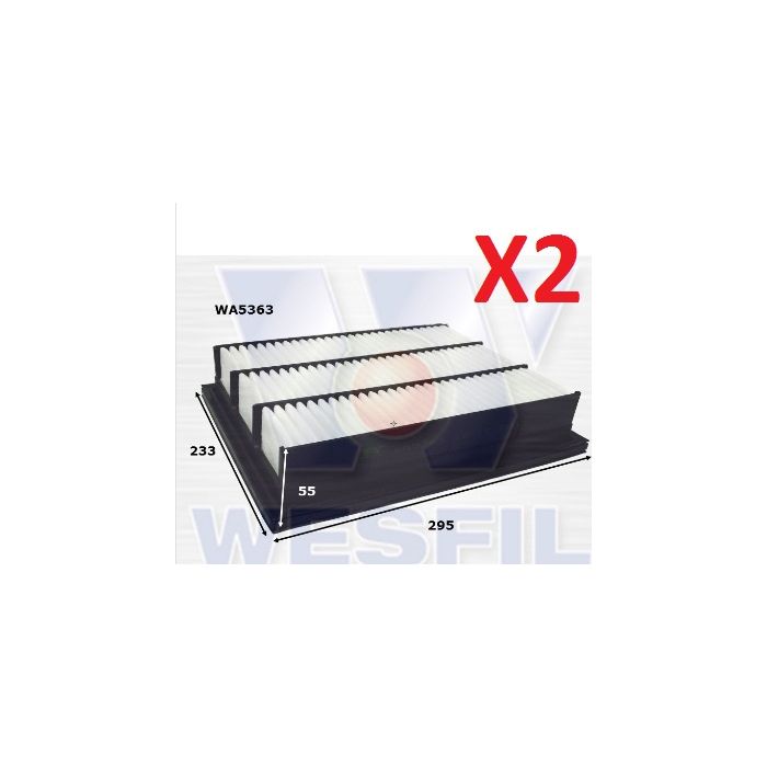 2x Wesfil Air Filters  WA5363