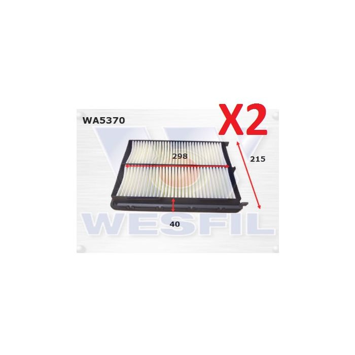 2x Wesfil Air Filters  WA5370