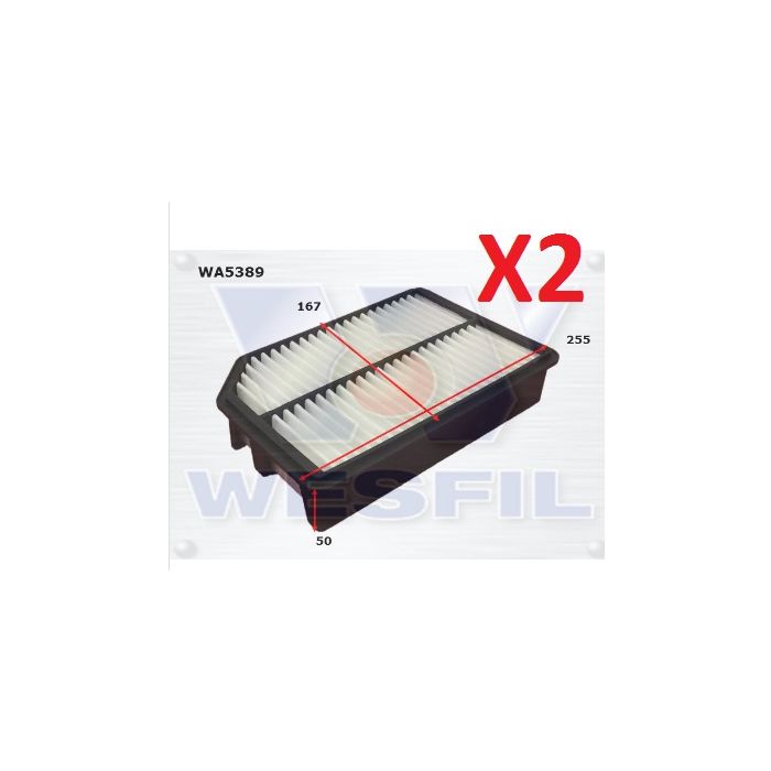 2x Wesfil Air Filters  WA5389