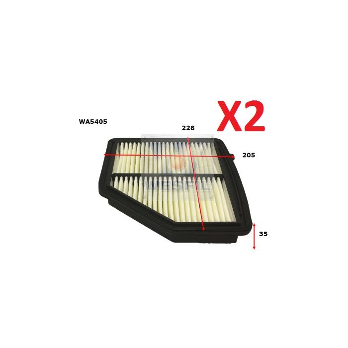 2x Wesfil Air Filters  WA5405