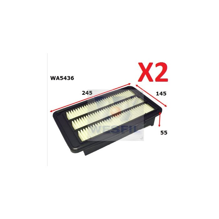 2x Wesfil Air Filters  WA5436