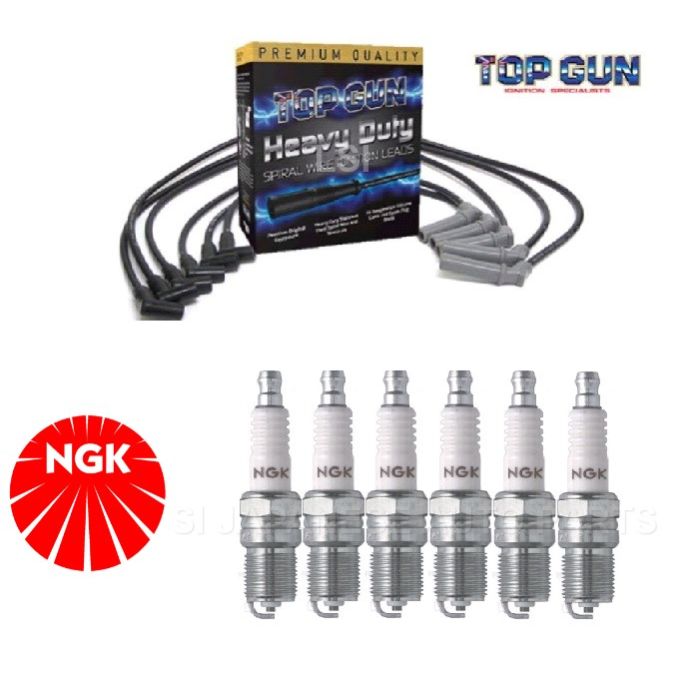 IGNITION LEADS +NGK SPARK PLUGS for HOLDEN COMMODORE VR 3.8L