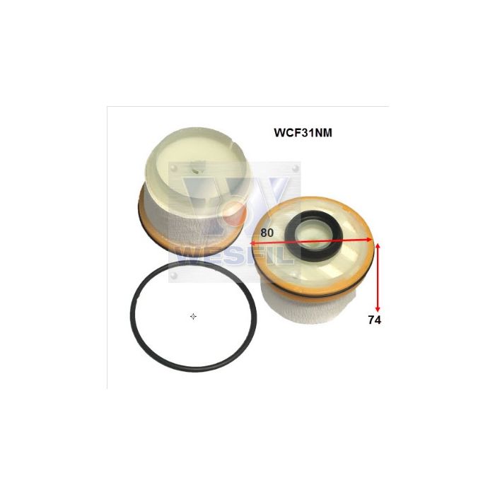 Wesfil Fuel Filter For Toyota Hiace Hilux Mazda BT50 Isuzu D-Max Mu-X