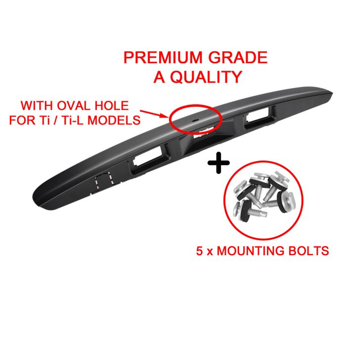 Tailgate Door Handle Cover Black With Hole + Bolts For Nissan Dualis J10 07~14
