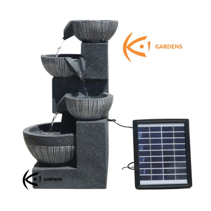 4 Tiers Solar Water Fountain with LED light