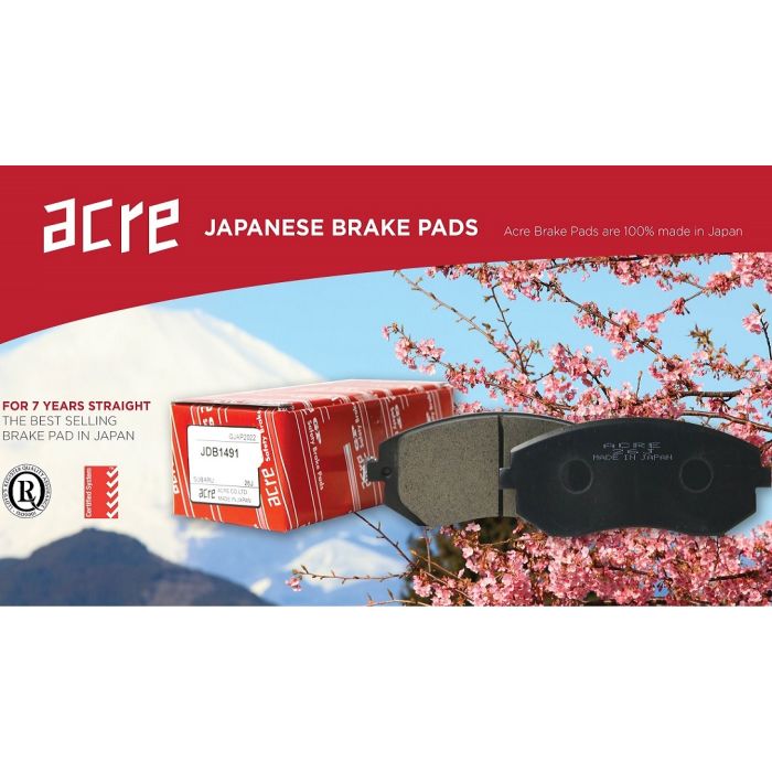Acre Brake Pads  Rear for Toyota COROLLA ZZE122R S. Africa Edition